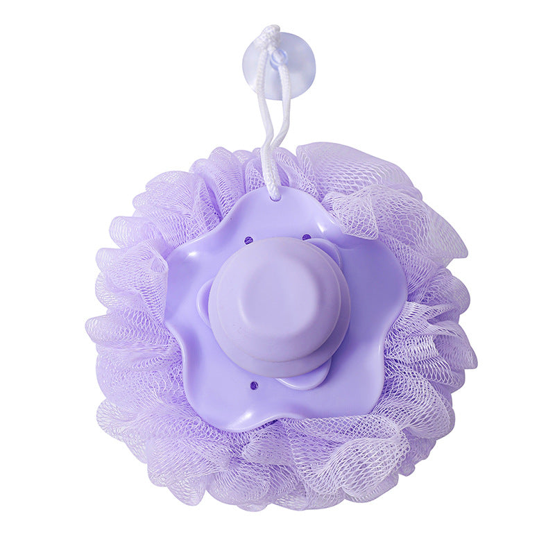 Soft Handle Bath Ball with Automatic Liquid-Dispensing