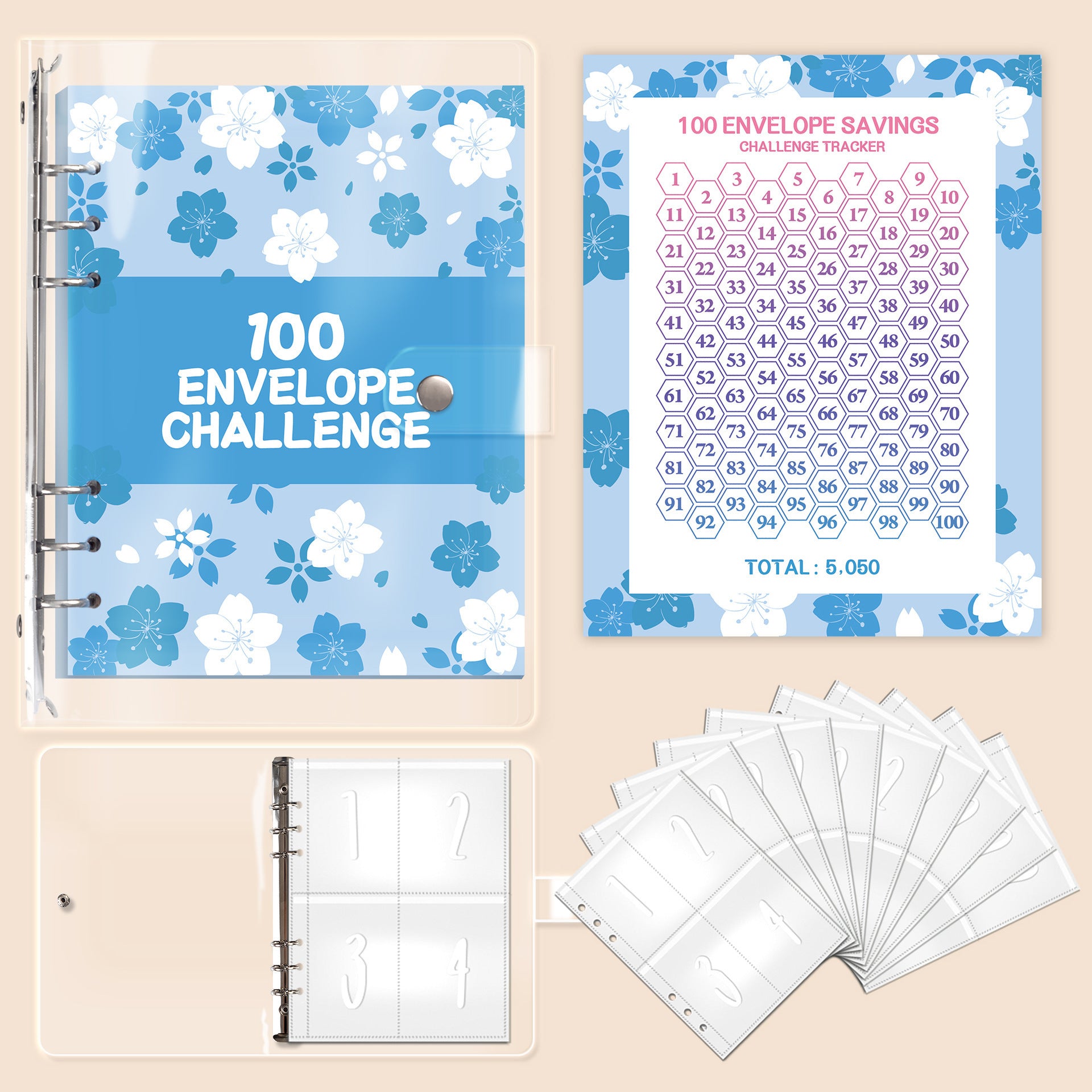 Refillable Cash Savings Book