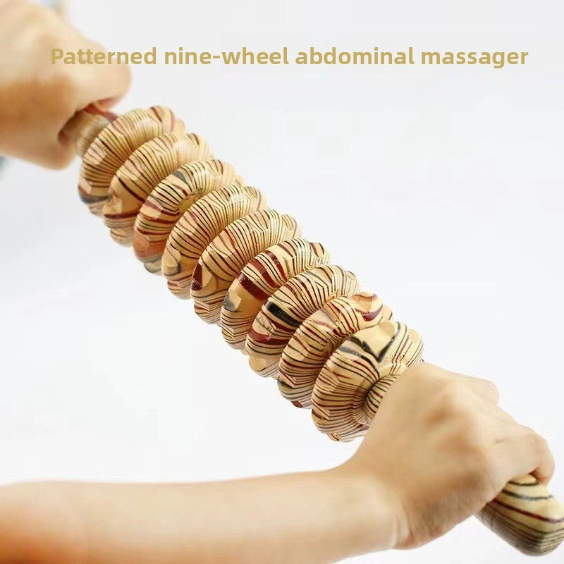 Thin Wooden Yoga Massage Roller