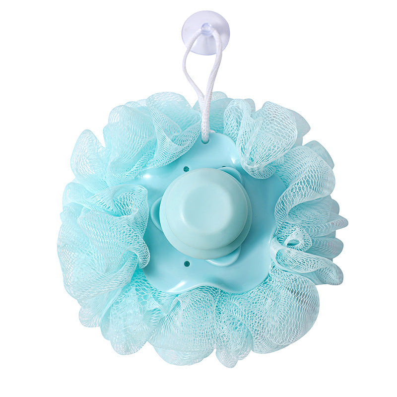 Soft Handle Bath Ball with Automatic Liquid-Dispensing