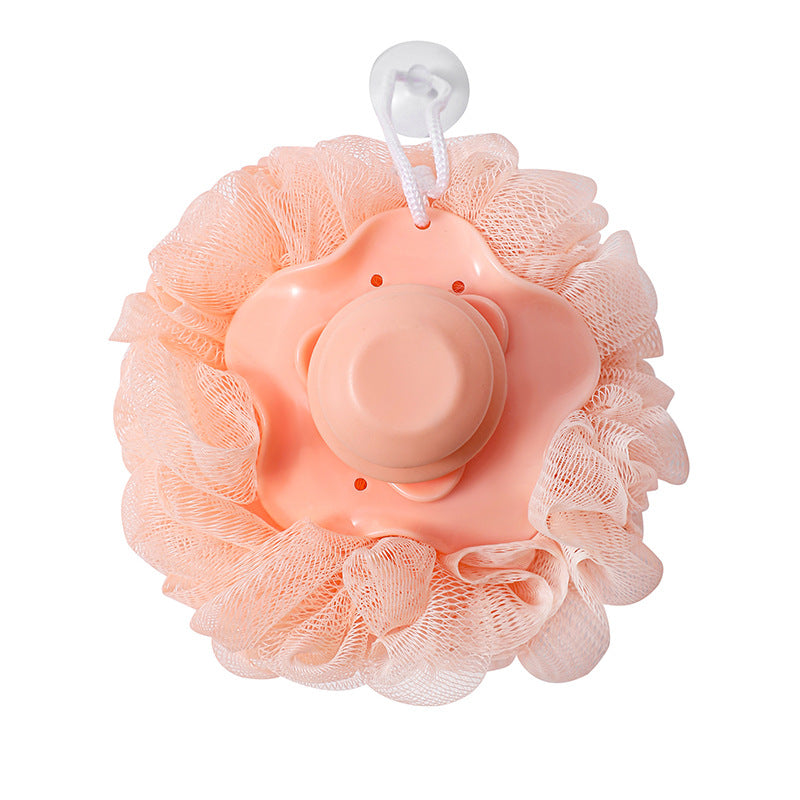 Soft Handle Bath Ball with Automatic Liquid-Dispensing