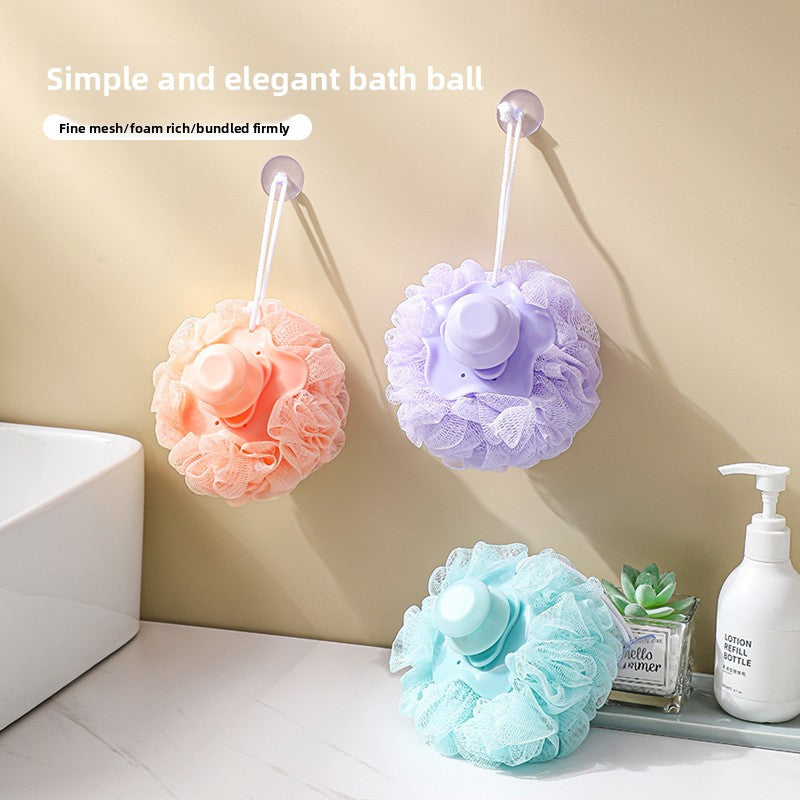 Soft Handle Bath Ball with Automatic Liquid-Dispensing